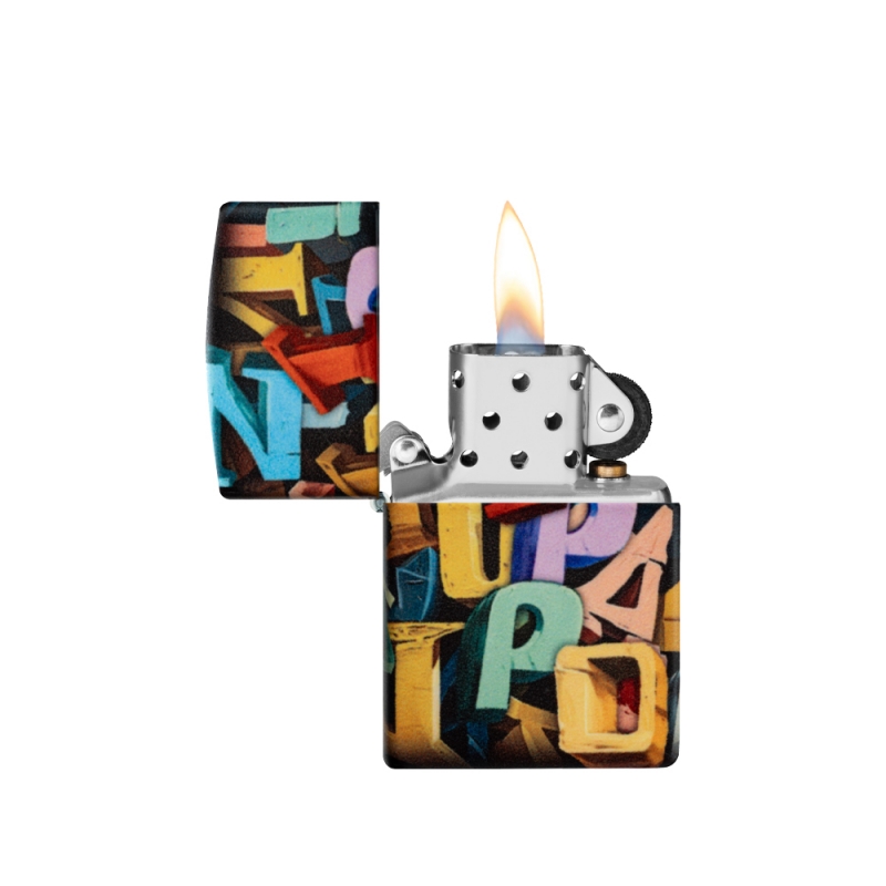 odpalona zapalniczka Zippo typu soft flame na benzyne odpalona zapalniczka Zippo typu soft flame na benzyne