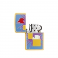 kolorowa zapaniczka Zippo z ilustracją zapalniczki w żółtym kolorze kolorowa zapaniczka Zippo z ilustracją zapalniczki w żółtym kolorze