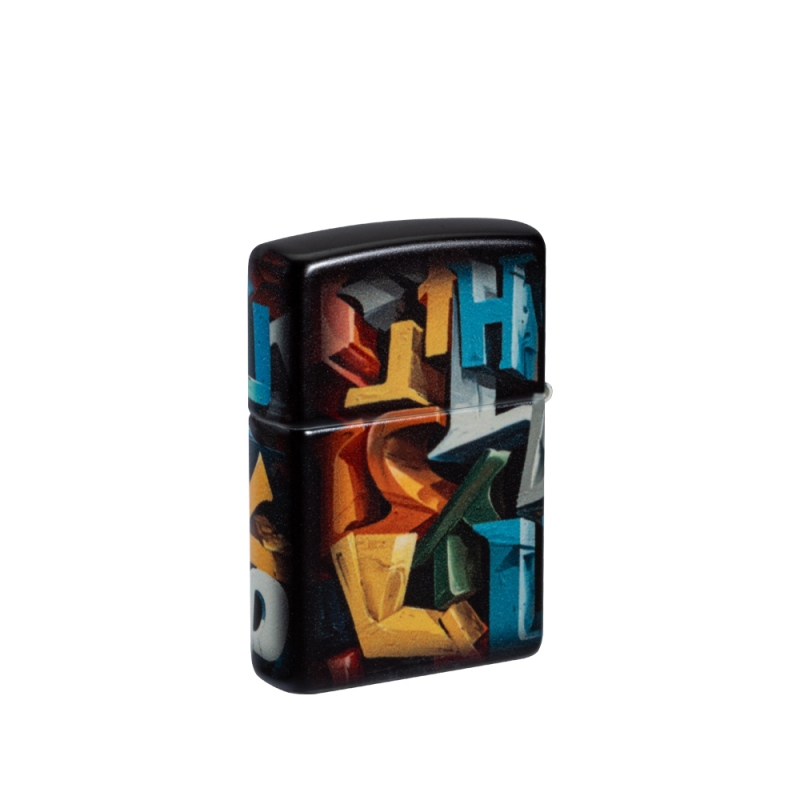 druga strona Zapalniczki Zippo Abstract z systemem windproof druga strona Zapalniczki Zippo Abstract z systemem windproof