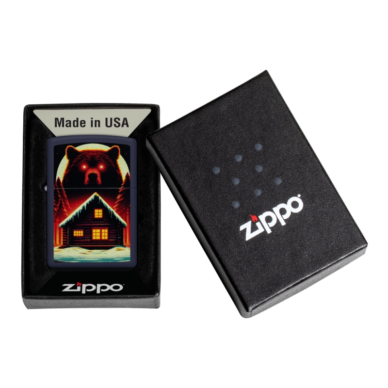 oryginalna zapalniczka benzynowa zippo w ciemnych kolorach w czarnym pudełku oryginalna zapalniczka benzynowa zippo w ciemnych kolorach w czarnym pudełku
