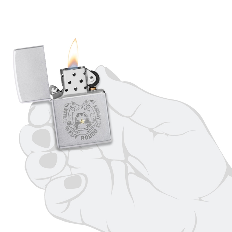 oryginalna zapalniczka benzynowa Zippo z ilustracją dzikiego zachodu oryginalna zapalniczka benzynowa Zippo z ilustracją dzikiego zachodu