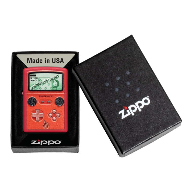 Zapalniczka Zippo Retro Design 60007435 w czarnym pudełku Zapalniczka Zippo Retro Design 60007435 w czarnym pudełku