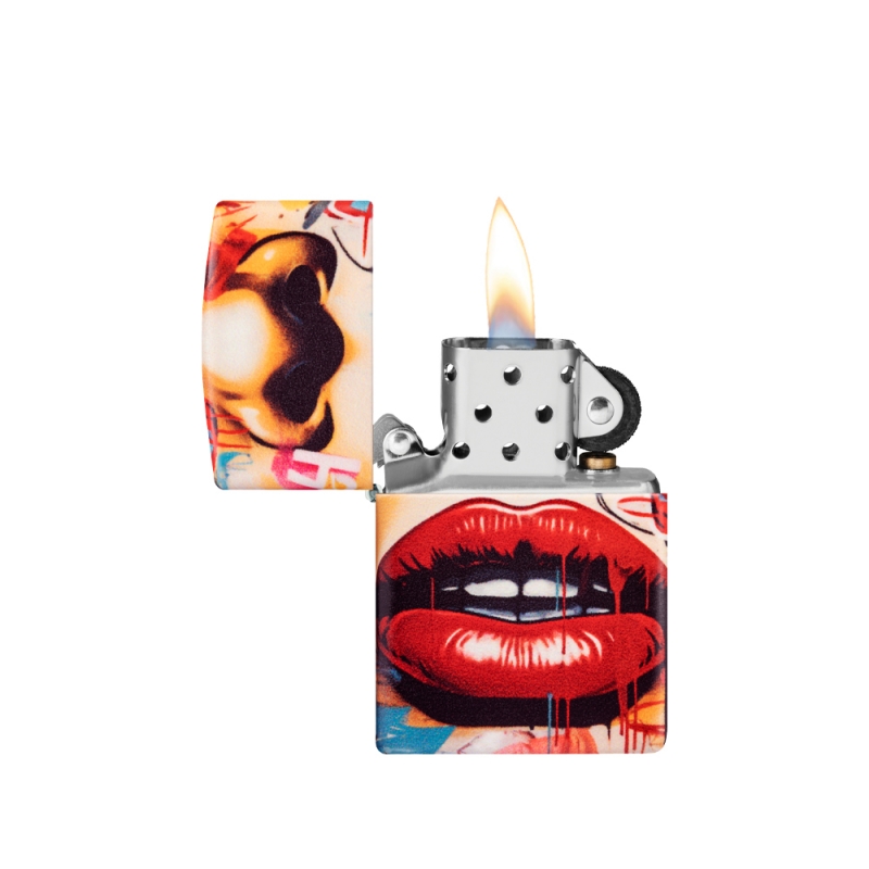 odpalona Zapalniczka Zippo Street Art Face Design 60007208