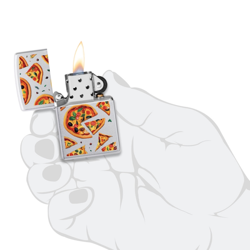 Zapalniczka Zippo Pizza Design 60007385 w dłoni
