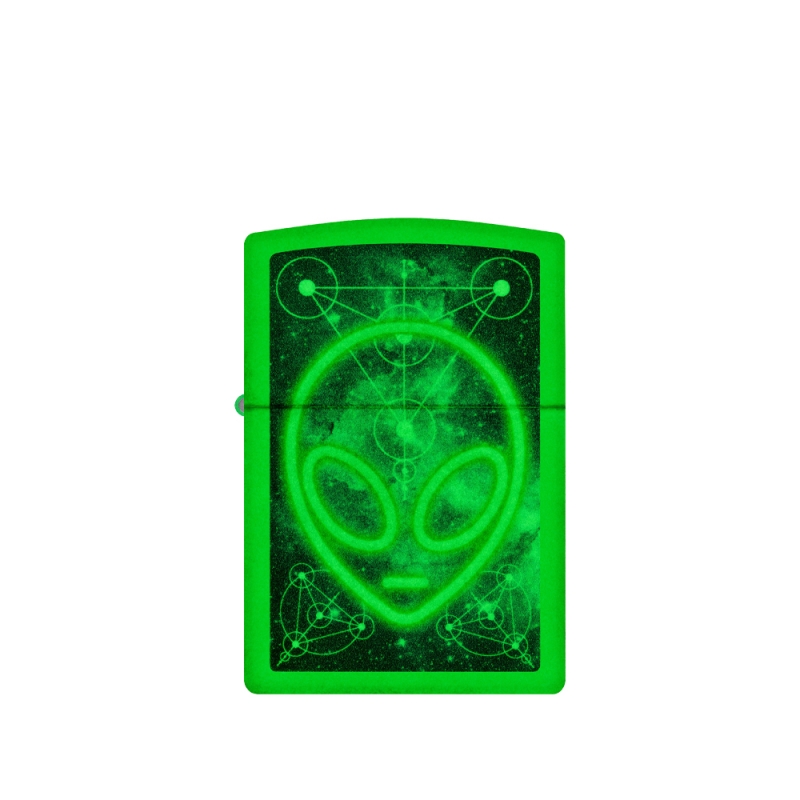 świecąca w ciemności Zapalniczka Zippo Alien Design 60007220 świecąca w ciemności Zapalniczka Zippo Alien Design 60007220
