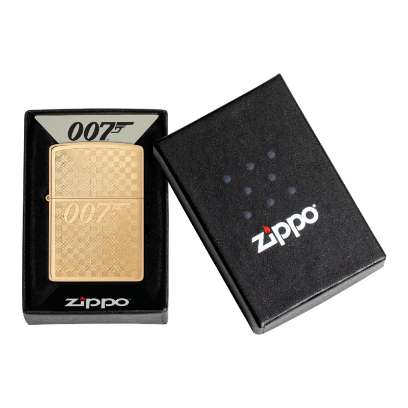 Zapalniczka Zippo Bond BT 007 Gun Logo 60007231 w oryginalnym pudełku Zapalniczka Zippo Bond BT 007 Gun Logo 60007231 w oryginalnym pudełku