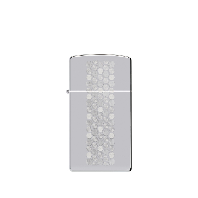 front Zapalniczka Zippo Slim Honeycomb Pattern Design 60007224 front Zapalniczka Zippo Slim Honeycomb Pattern Design 60007224