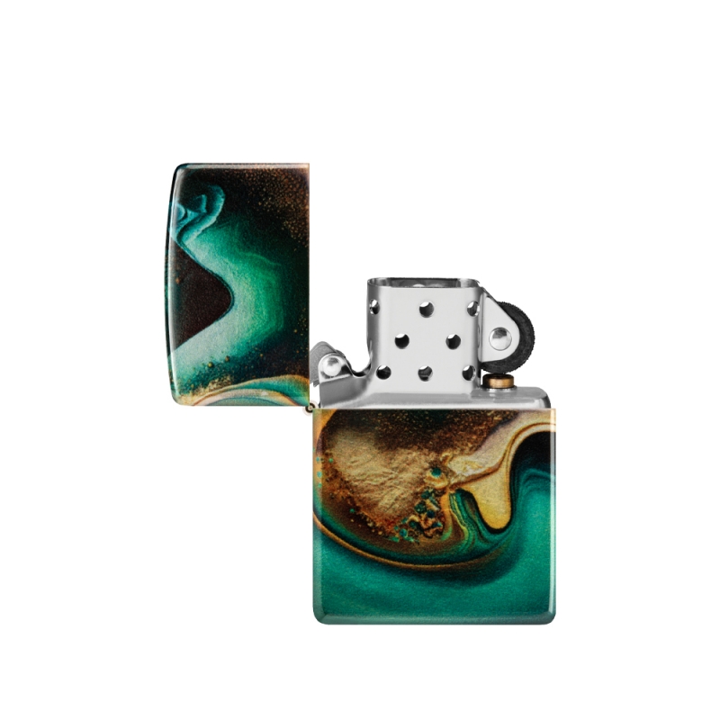 otworzona Zapalniczka Zippo Marble Design 60007247
