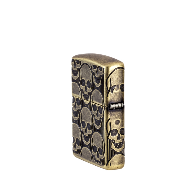 Zapalniczka Zippo Armor Skulls Design 60007234 od boku Zapalniczka Zippo Armor Skulls Design 60007234 od boku