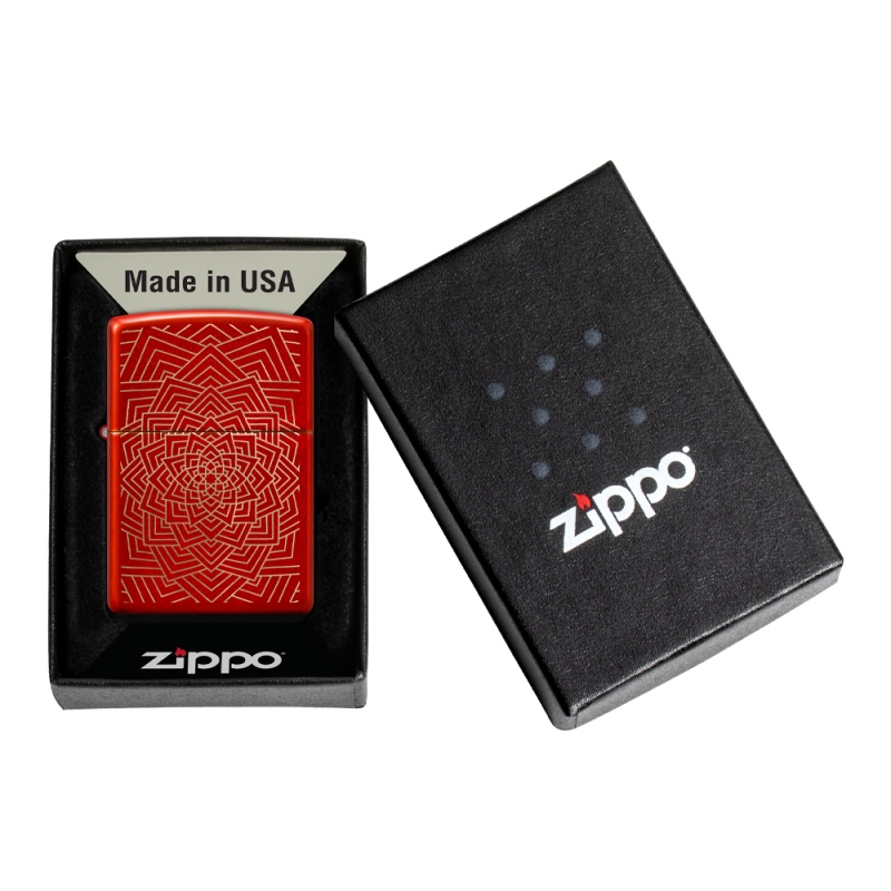 czarne pudełko z Zapalniczką Zippo Flowering Design 60007248 czarne pudełko z Zapalniczką Zippo Flowering Design 60007248