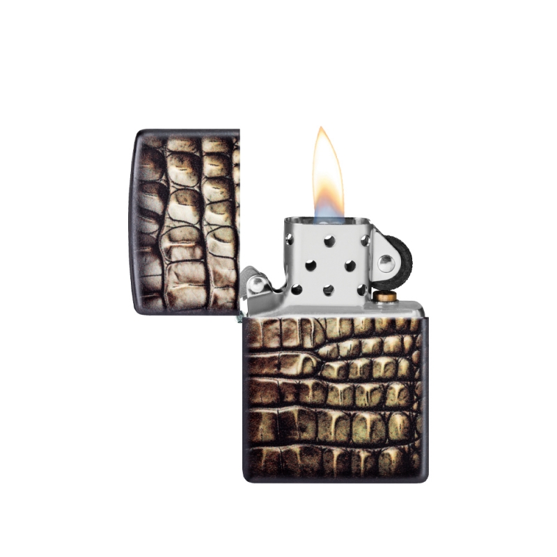 odpalona Zapalniczka Zippo Alligator Skin Design 60007249 odpalona Zapalniczka Zippo Alligator Skin Design 60007249