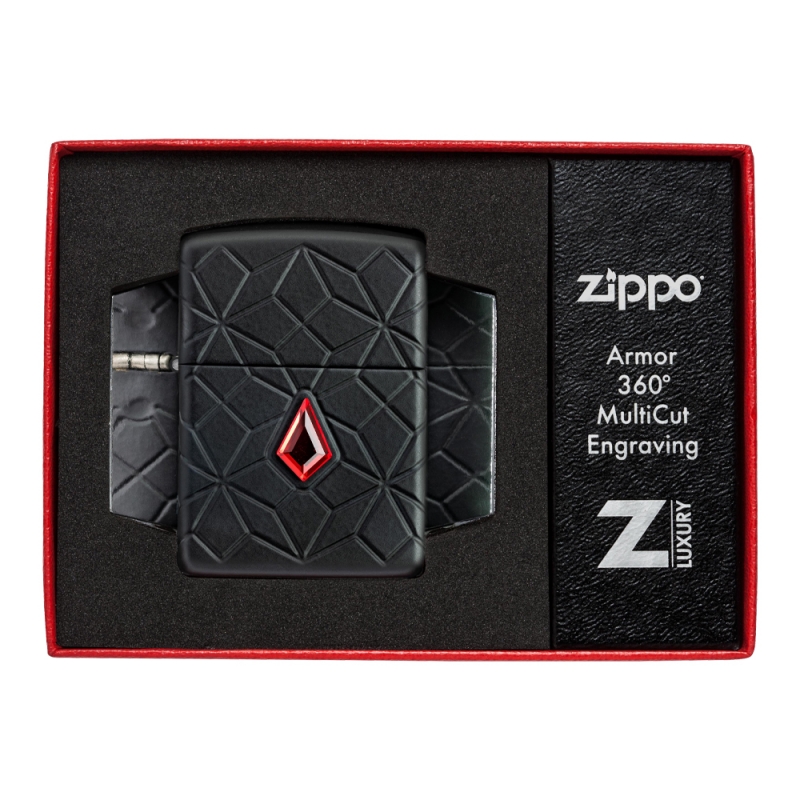 Zapalniczka Zippo Diamond Pattern Armor 60007452 w limitowanym czerwonym pudełku Zapalniczka Zippo Diamond Pattern Armor 60007452 w limitowanym czerwonym pudełku