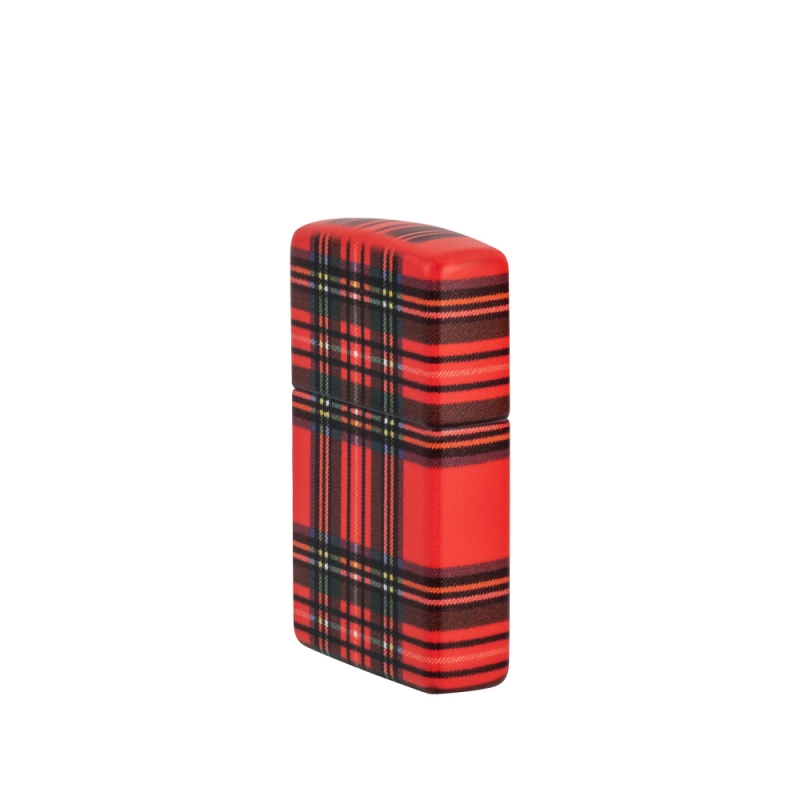 pokazana od boku Zapalniczka Zippo Red Plaid Design 60007246 pokazana od boku Zapalniczka Zippo Red Plaid Design 60007246