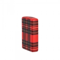 pokazana od boku Zapalniczka Zippo Red Plaid Design 60007246 pokazana od boku Zapalniczka Zippo Red Plaid Design 60007246