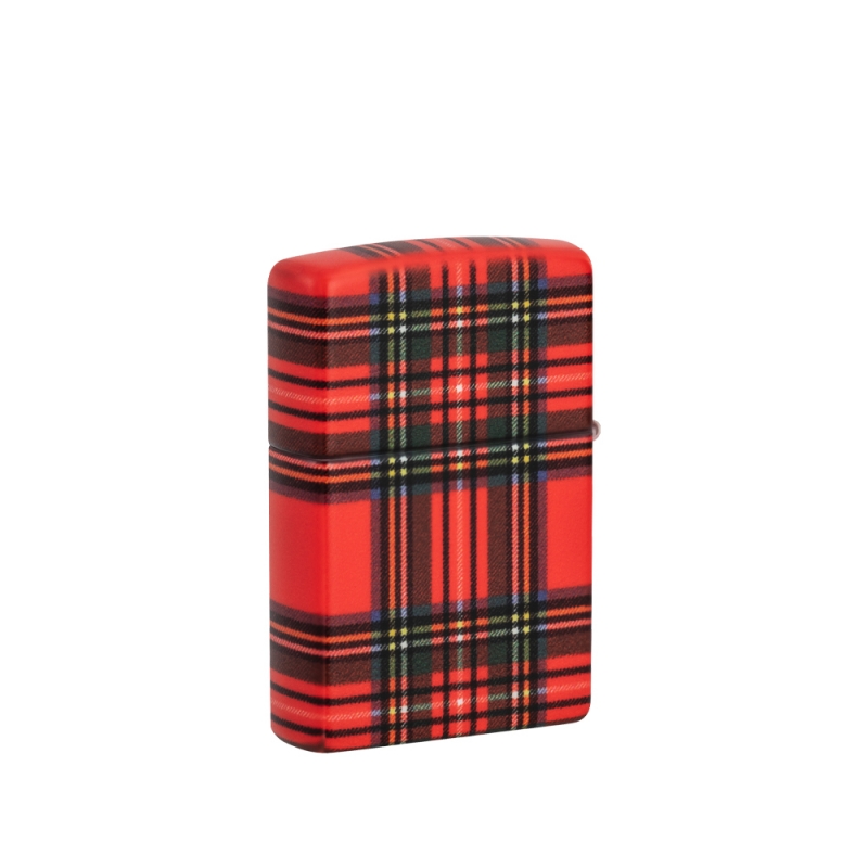 Zapalniczka Zippo Red Plaid Design 60007246 z drugiej strony Zapalniczka Zippo Red Plaid Design 60007246 z drugiej strony