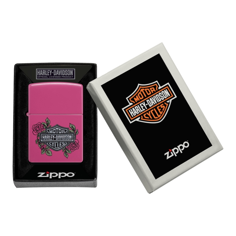 limitowane pudełko Harley Frequency w kolorze białym z zapalniczką Zippo
