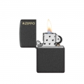 odpalona Zapalniczka Zippo Black crackle Logo 60007448