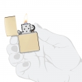 odpalona w dłoni Zapalniczka Zippo Champagne 60007433