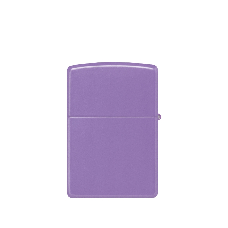 druga strona fioletowej zapalniczki Zippo