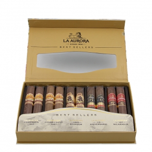 La Aurora Best Sellers Sampler Pack 2023 - 10 cygar