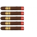 zestaw pięciu cygar La Aurora Dominicana Robusto z czerwonym pierścieniem na stopie