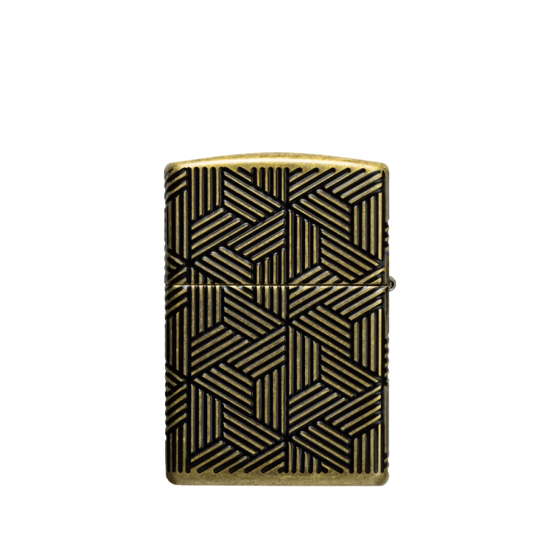 oryginalna zapalniczka Zippo z geometrycznymi wyraźnymi liniami oryginalna zapalniczka Zippo z geometrycznymi wyraźnymi liniami