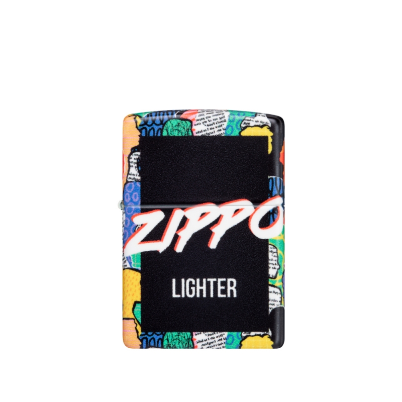 oryginalna zapalniczka Zippo z abstrakcyjną grafiką ludzi oryginalna zapalniczka Zippo z abstrakcyjną grafiką ludzi