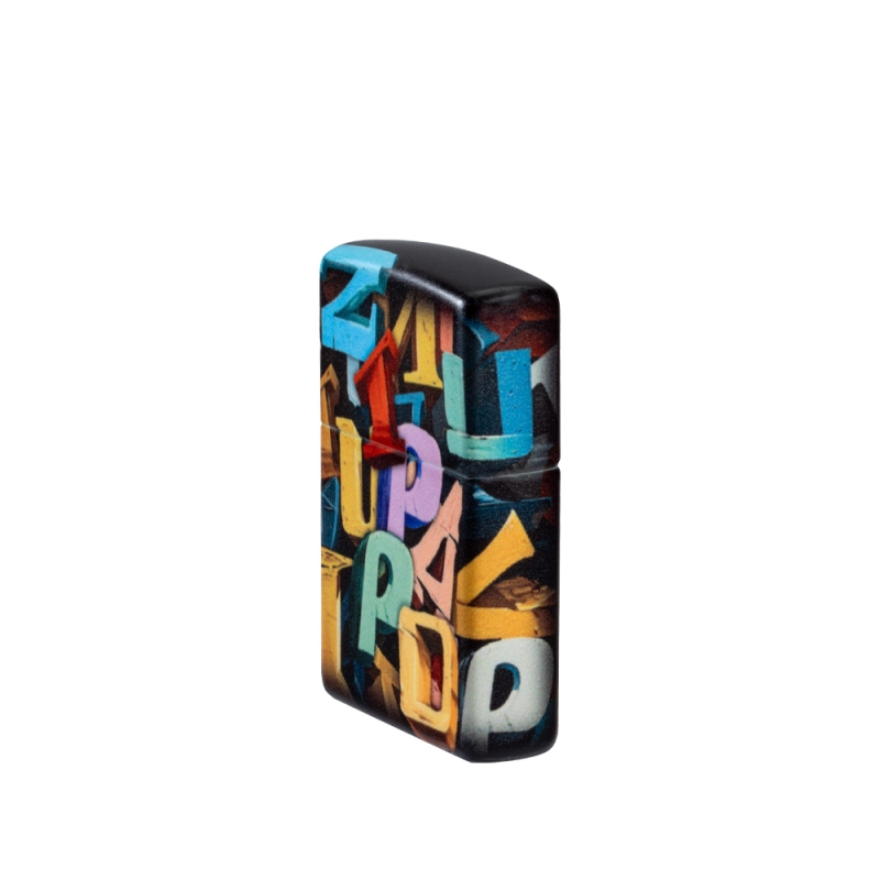 prawa strona zapalniczki Zippo Abstract w różnych kolorach prawa strona zapalniczki Zippo Abstract w różnych kolorach