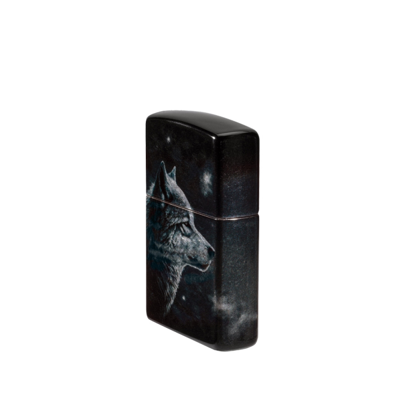 lewa strona Zapalniczki Zippo Wolf Design 60007392 lewa strona Zapalniczki Zippo Wolf Design 60007392