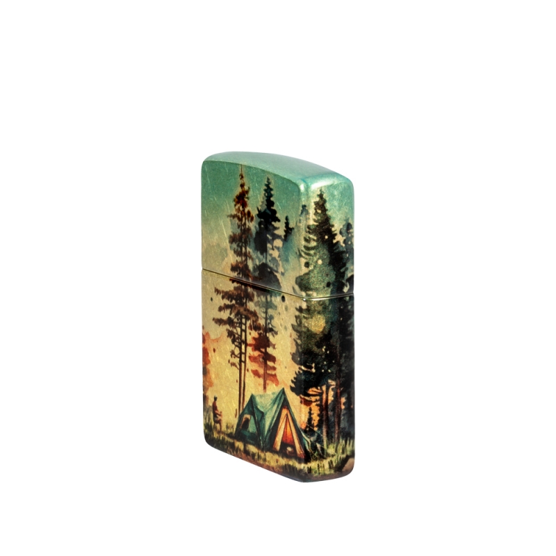 lewa strona Zapalniczki Zippo Camping Design 60007211 lewa strona Zapalniczki Zippo Camping Design 60007211
