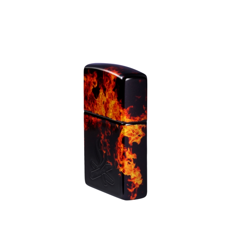 lewa strona Zapalniczki Zippo Campfire Design 60007300 lewa strona Zapalniczki Zippo Campfire Design 60007300