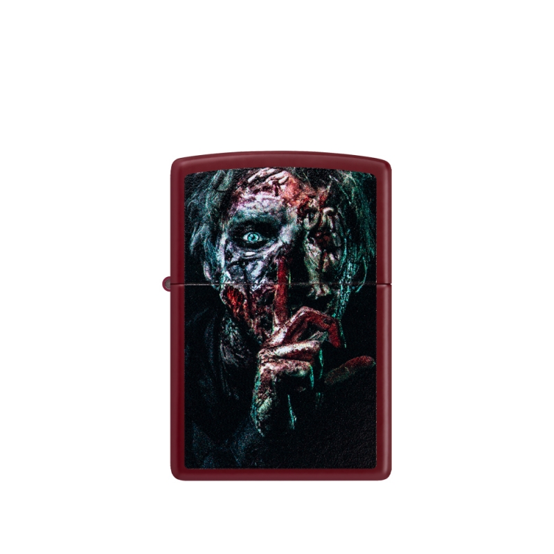 ilustracja halloween zombie na oryginalnej zapalniczce Zippo