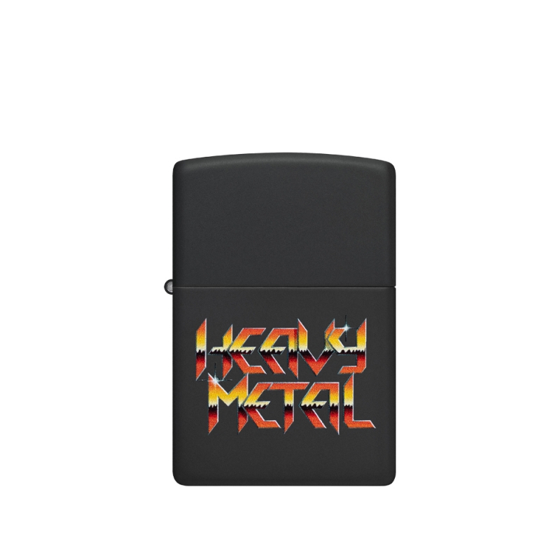 czarna zapalniczka Zippo idalny prezent dla fanów metalu czarna zapalniczka Zippo idalny prezent dla fanów metalu