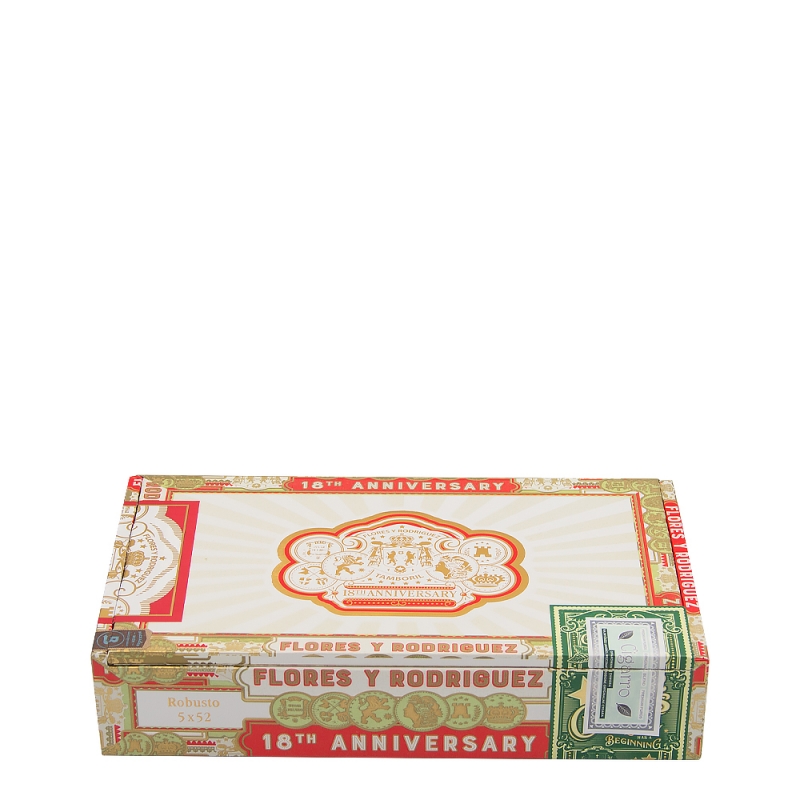 zamknięte pudełko od PDR Flores Y Rodriguez 18th Anniversary Reserva Limitada Robusto zamknięte pudełko od PDR Flores Y Rodriguez 18th Anniversary Reserva Limitada Robusto