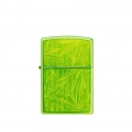 neonowa zapalniczka Zippo z designem zielonych liści neonowa zapalniczka Zippo z designem zielonych liści