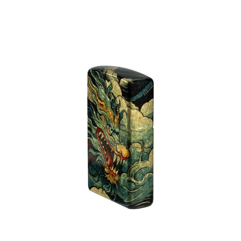 lewa strona Zapalniczki Zippo Dragon Design 60007436 lewa strona Zapalniczki Zippo Dragon Design 60007436