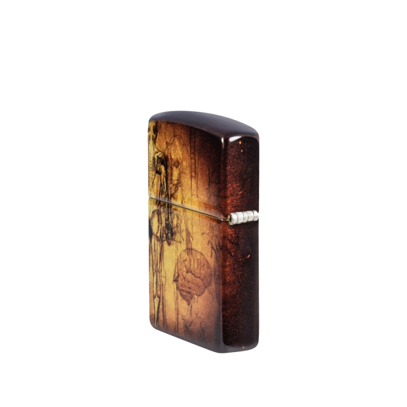 Zapalniczka Zippo Anatomy Design 60007241 pokazana z prawej strony Zapalniczka Zippo Anatomy Design 60007241 pokazana z prawej strony