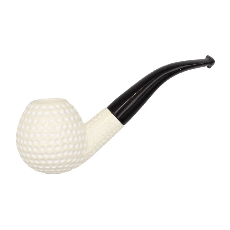 fajka z pianki w stylu golfowym z czarnym ustnikiem