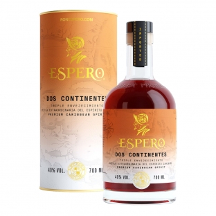 rum Espero Dos Continentes z tubą w kolorze białym i pomarańczowym