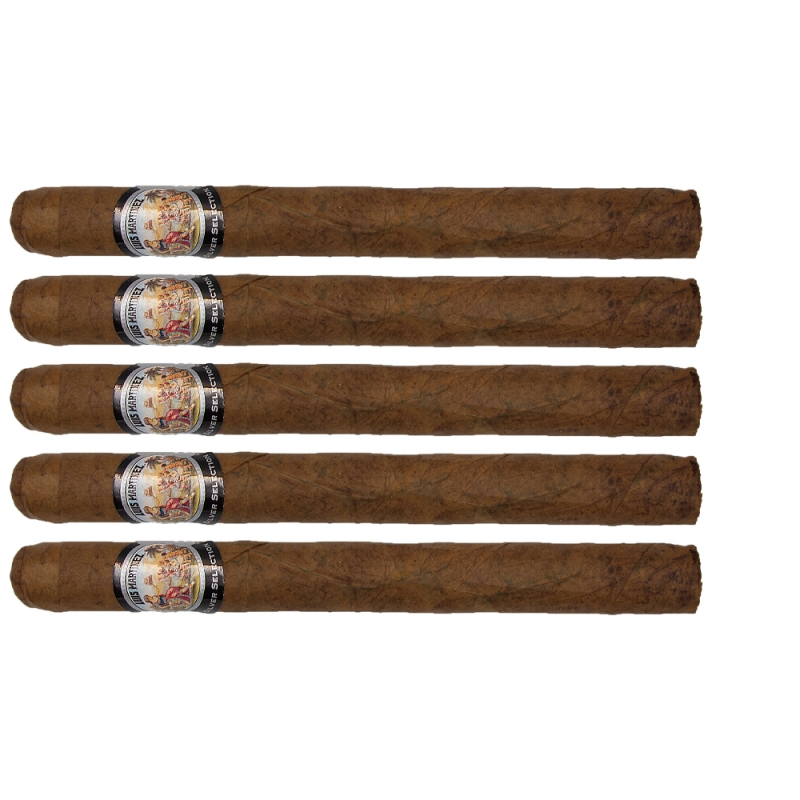 zestaw pięciu średniej mocy cygar Luis Martinez Silver Selection Churchill zestaw pięciu średniej mocy cygar Luis Martinez Silver Selection Churchill