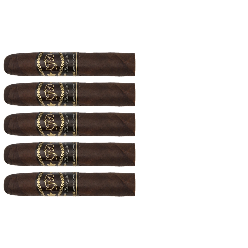 zestaw pięciu cygar La Flor Dominicana Colorado Oscuro No. 2