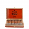 otwarte pomarańczowe pudełko z cyagrami E.P. Carrillo Endure Robusto w środku