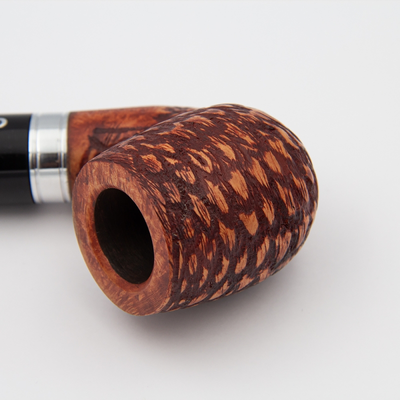 ręcznie robiony cybuch od fajki w kolorze rudego drewna