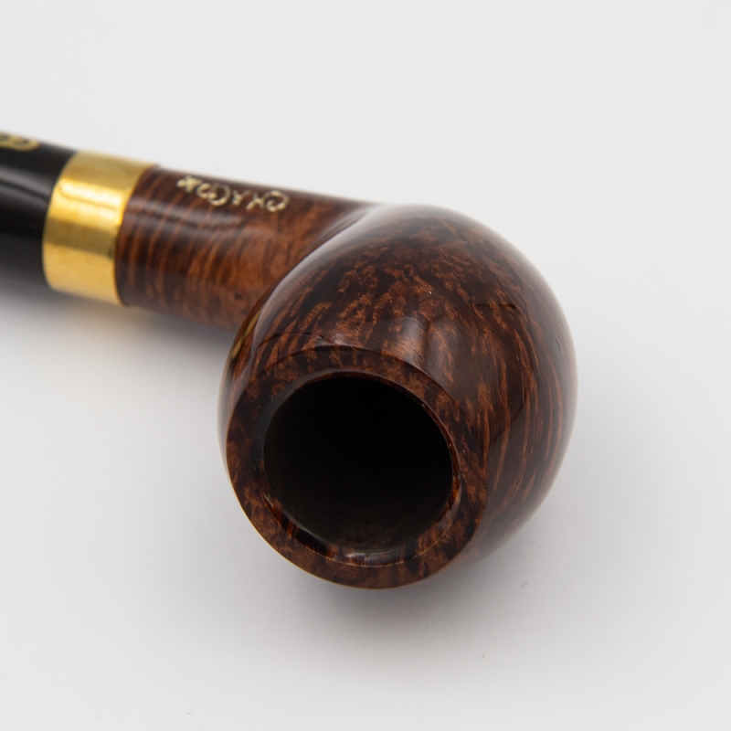 drewniany cybuch w kształcie owalnym