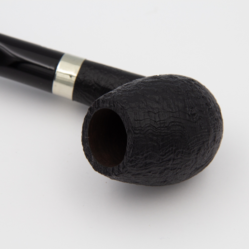 czarny drewniany ręcznie zdobiony cybuch