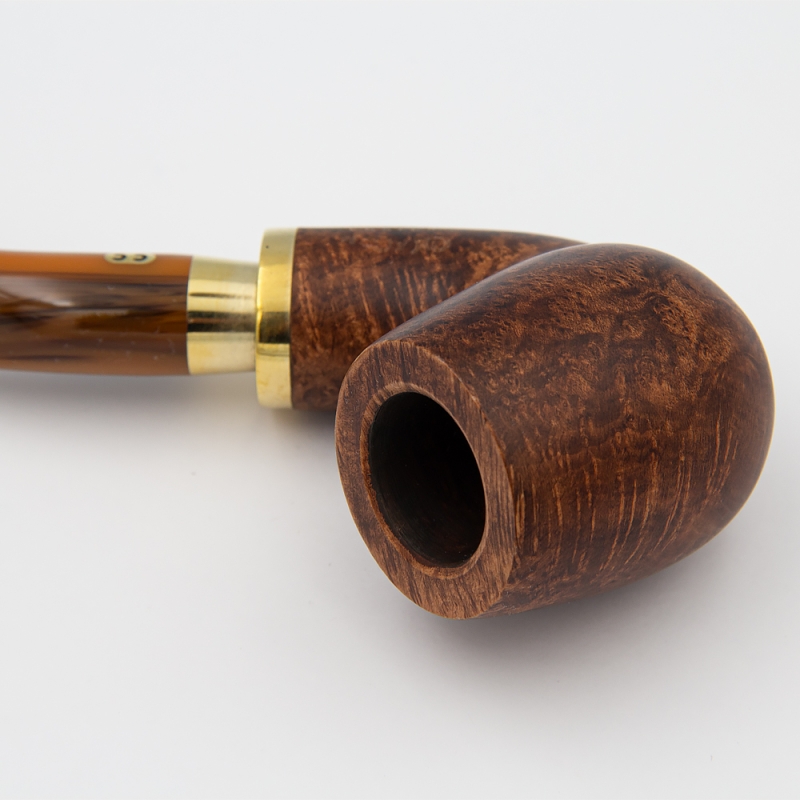 drewniany ręcznie modelowany cybuch od fajki