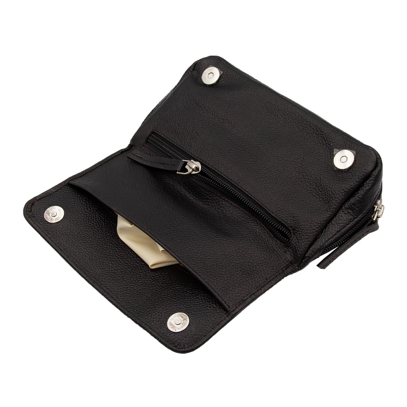 pokrowiec na akcesoria i tytoń do fajki w kolorze czarnym