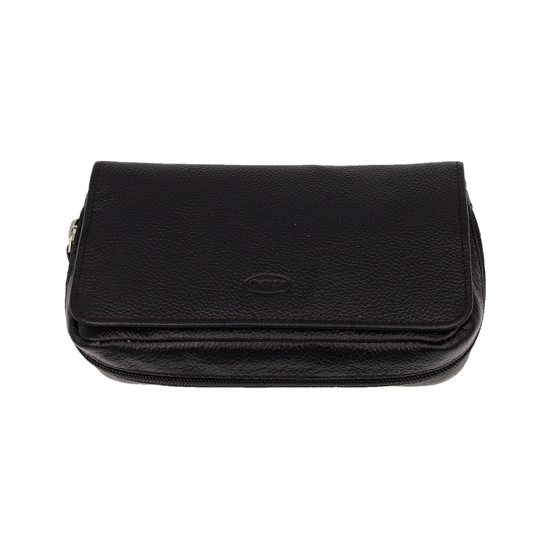 zamknięty pokrowiec na akcesoria i tytoń do fajki w kolorze czarnym