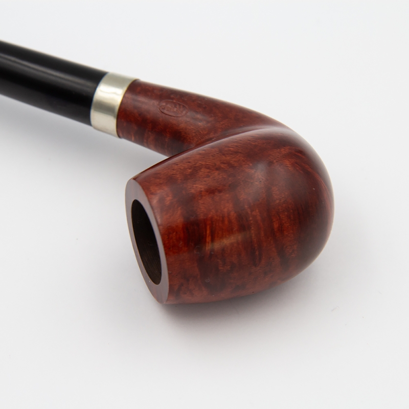 drewniany matowy lekko czerwony cybuch od fajki