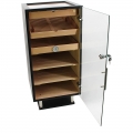 otwarty czarny Humidor Adorini Prato Deluxe